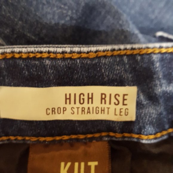 Kut from the Kloth High Rise Crop Straight Leg Jeans Size 6 - Picture 10 of 13